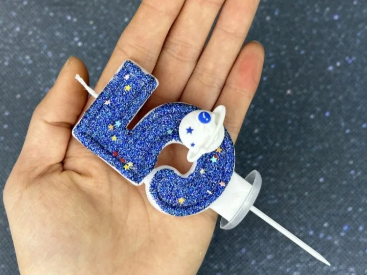 DIY Digital Birthday Wax Planet Universe Cake Candles