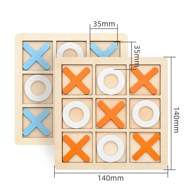 Brain Training Table Game Wooden Puzzle Interactive Chess Gift
