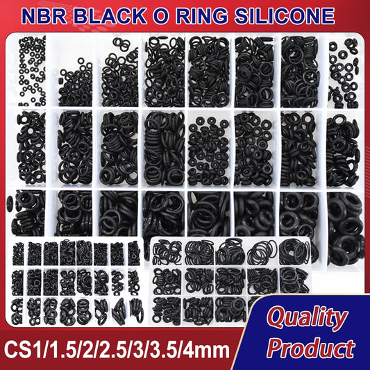 CS1-4 NBR Black O Ring Silicone Rubber Gaskets High Temperature Corrosion Resistant Oil Seal O-Rings for Plumbing and Automotive Applications