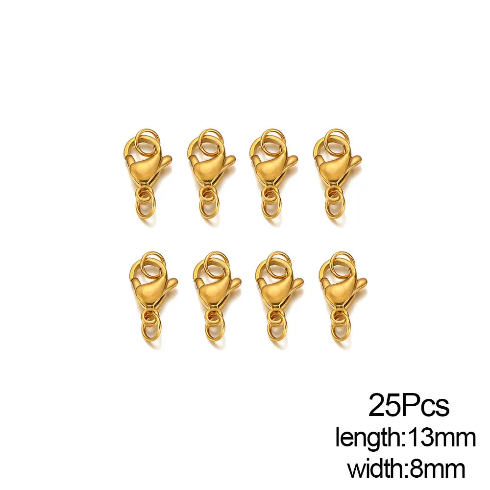 Stainless Steel Lobster Clasps Connector for DIY Jewelry Making