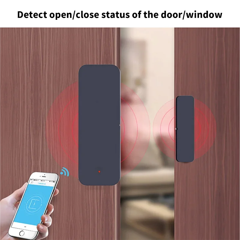 Tuya Zigbee Wifi Door Sensor Window Entry Sensor Security Burglar Magnetic Sensor Alarm Smart Life Work With Alexa Google Home