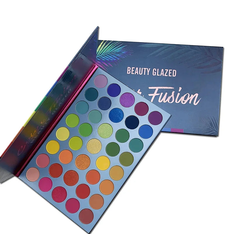 Beauty Glazed 39 Color Rainbow Eyeshadow Palette Long Lasting Neon Glitter Eye Makeup Cosmetics