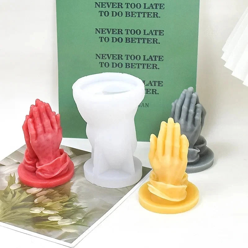 3D Middle Finger Silicone Candle Mold for DIY Crafts and Gifts