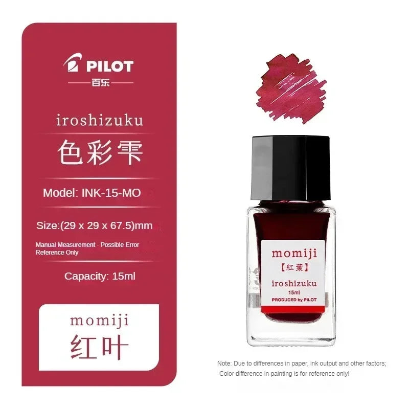 Pilot 25 Color 50ml Fountain Pen Ink Set with Glass Bottles for School and Office Use