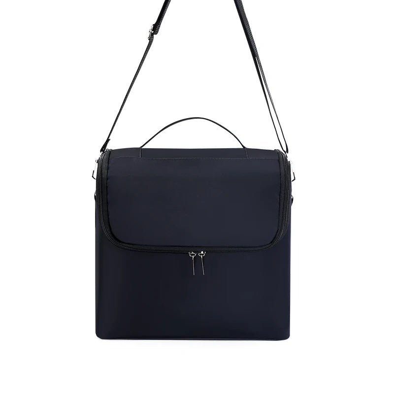 Large Makeup Train Case for Women with 4 Tier Design and Adjustable Compartments Travel Storage Bag for Beauty Essentials