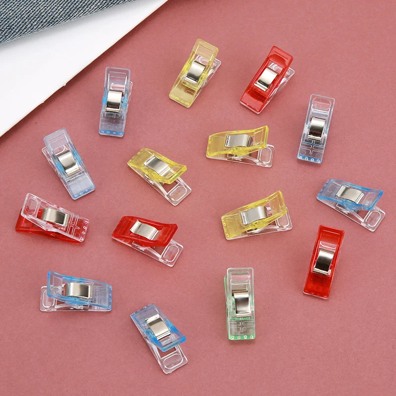 Sewing Clips Colorful Multipurpose Plastic Craft Binding Clips