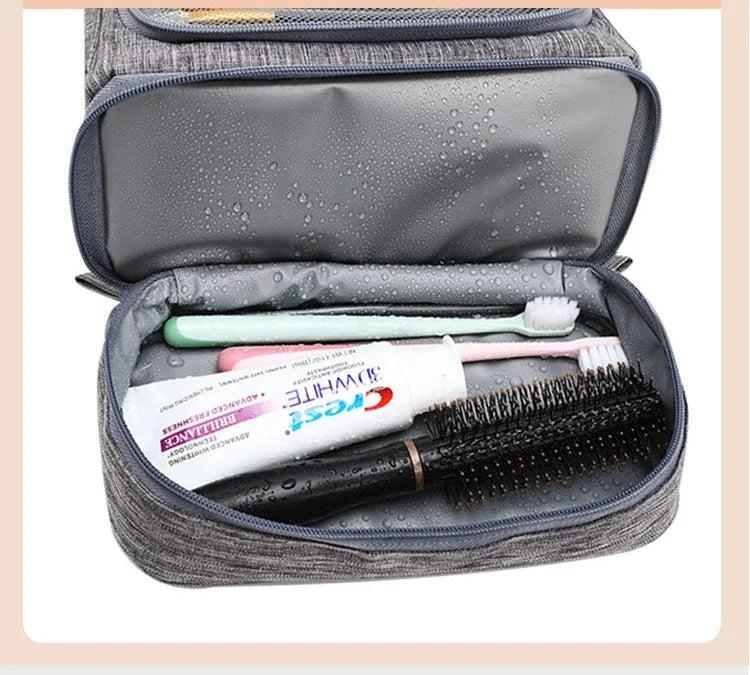 Men and Women Oxford Travel Makeup Bag Hanging Organizer Cosmetic Toiletry Case