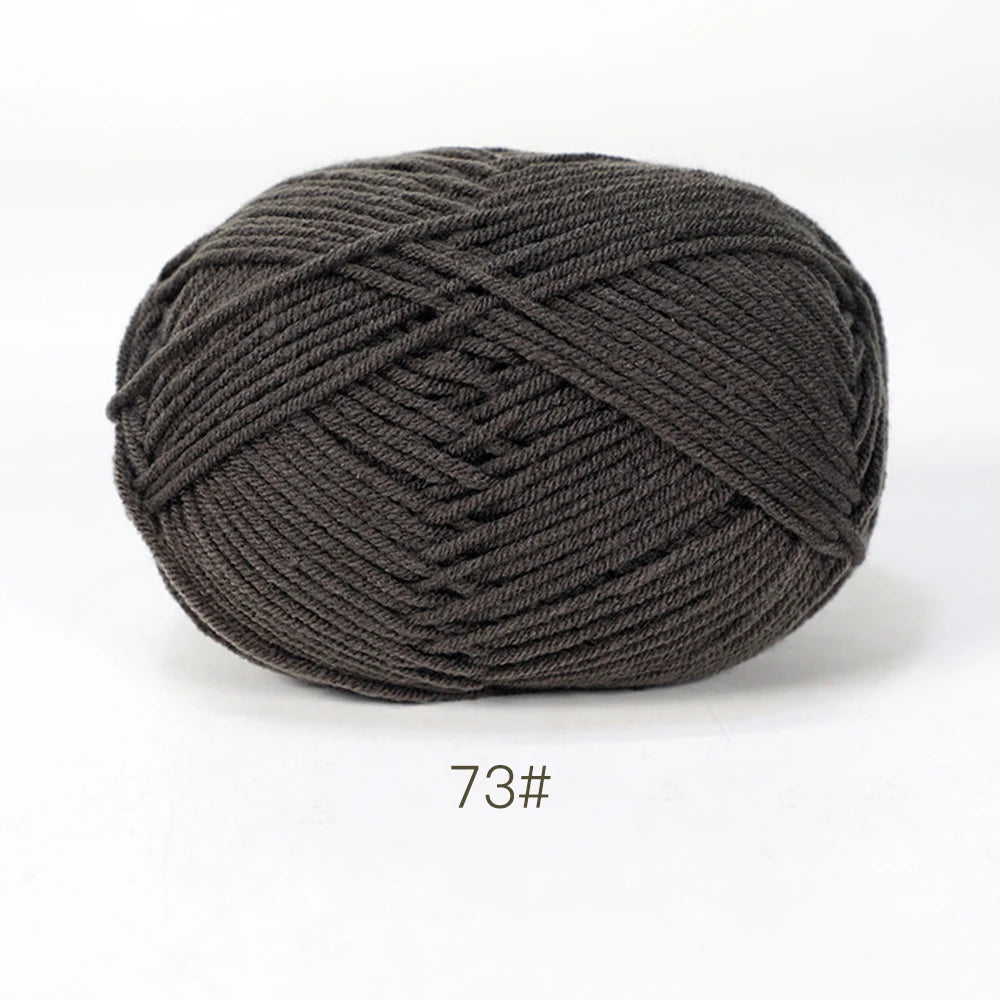 A1-1 50g Set Soft Milk Cotton Yarn for Knitting and Crochet