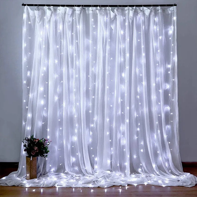 6x3M/3x3M USB Power Fairy Lights Curtain Garland Decor