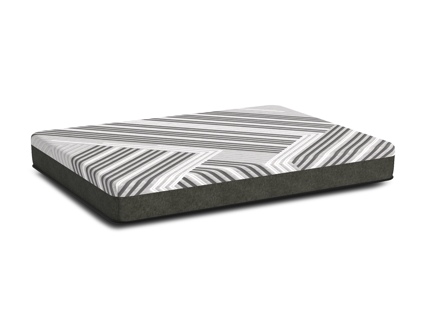 Diamond Mattress Siesta 10" Foam Cooling Medium Mattress - Gray