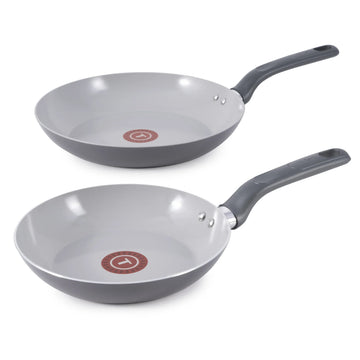 T-fal Simply Cook Ceramic Fry Pan Set - Gray
