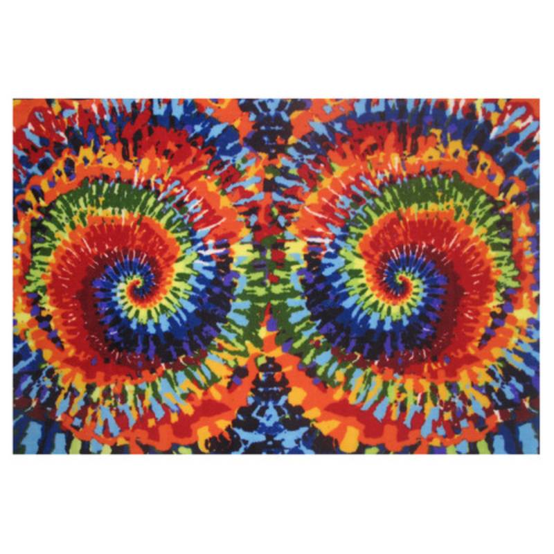 L.A Rugs 3'3" x 4'10" Fun Time Tie-Dye Rectangular Area Rug