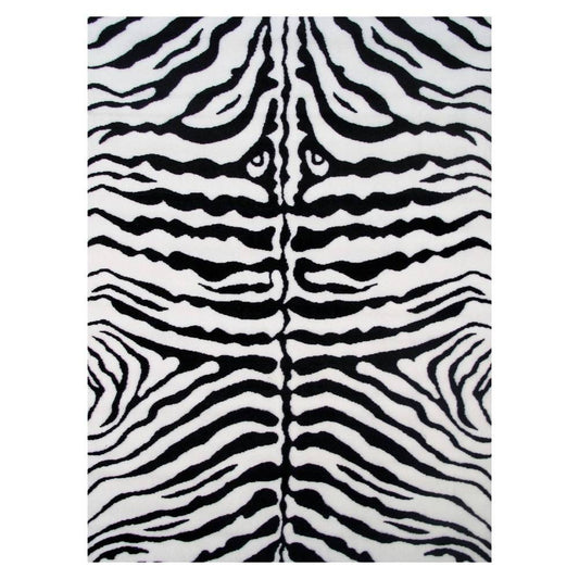 L.A Rugs Fun Time Zebra Skin Rectangular Area Rug