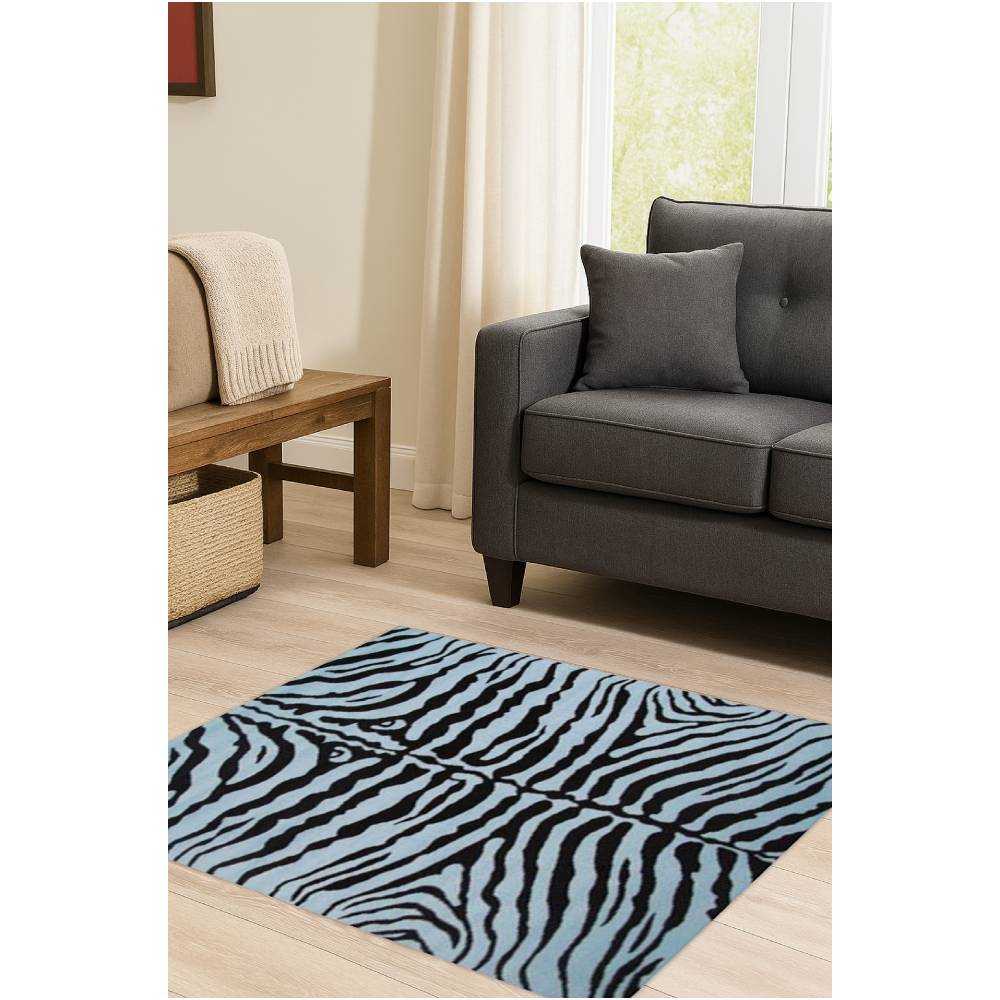 L.A Rugs Fun Time Zebra Skin Rectangular Area Rug