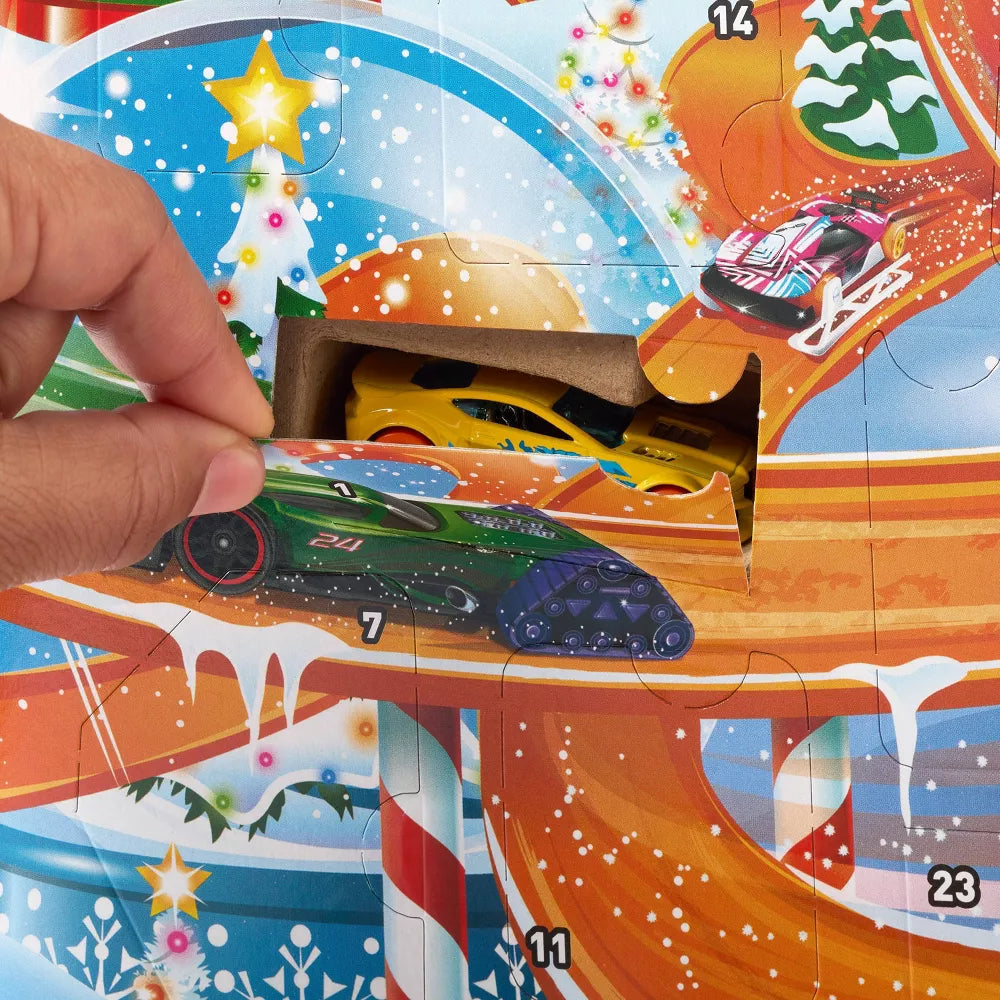 Hot Wheels Advent Calendar with 16 Accessories