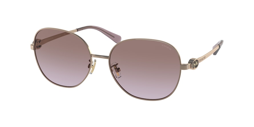 Coach Rose Gold Violet Gradient Flash Sunglasses