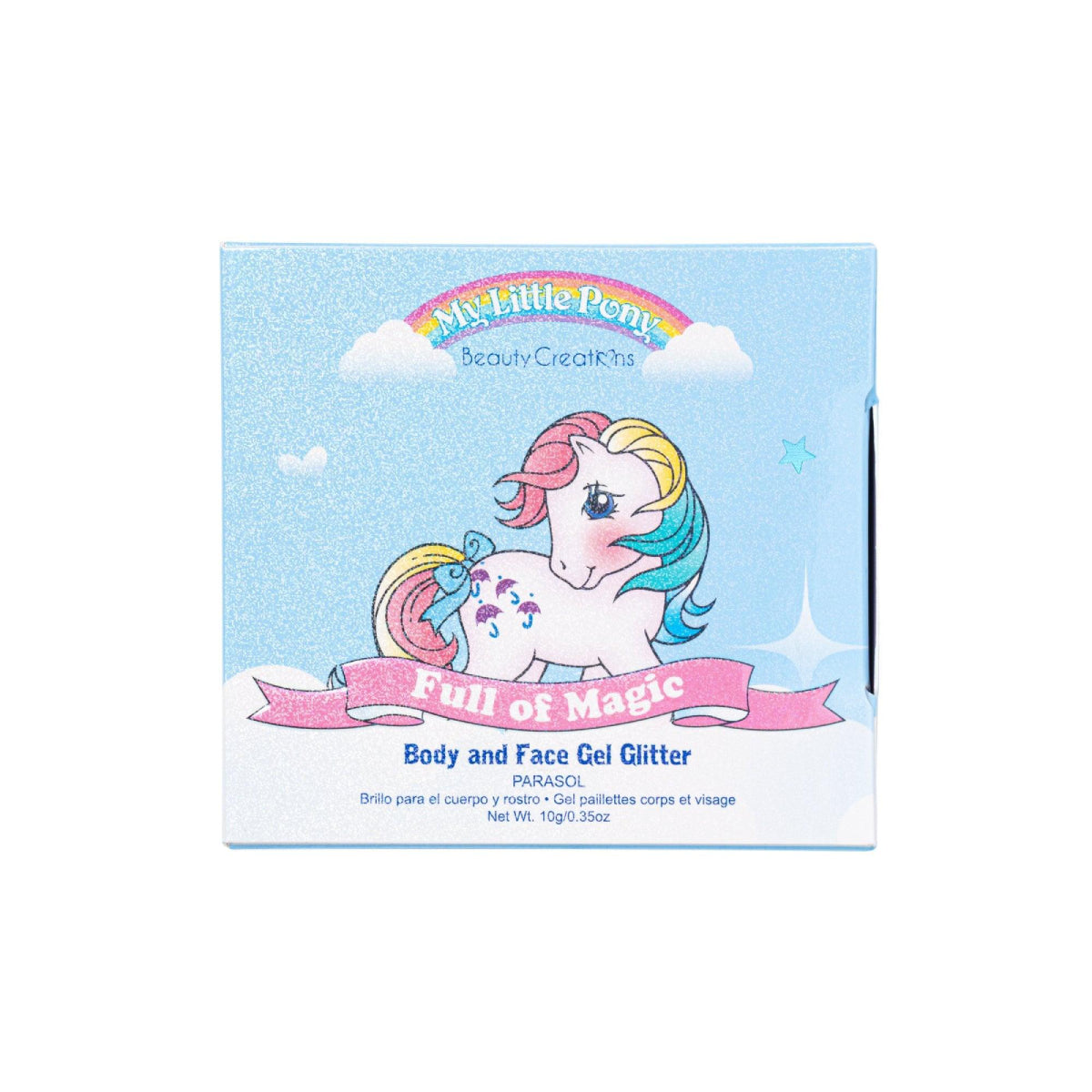 Beauty Creations X My Little Pony "Full of Magic" 0.35 oz Body and Face Gel Glitter - Parasol