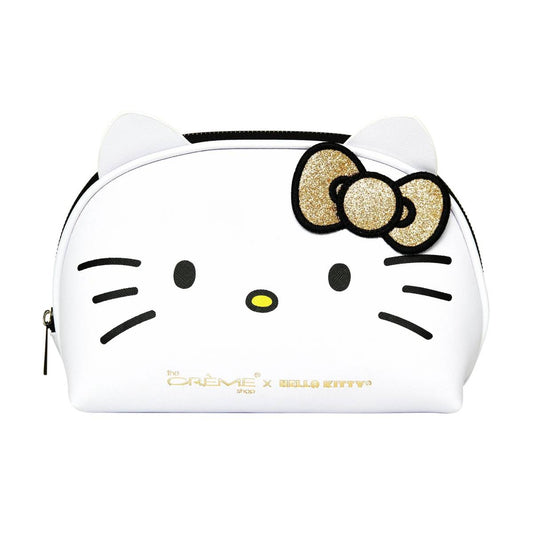 The Creme Shop Holiday Makeup Pouch - White/Golden Icon