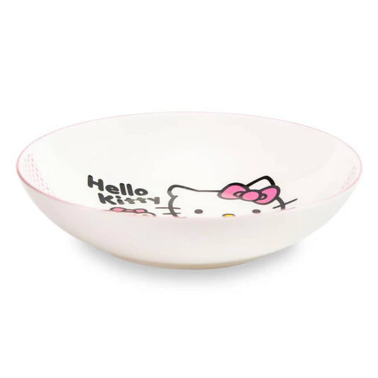 Sanrio Hello Kitty 9" Ceramic Coupe Dinner Bowl - Pink