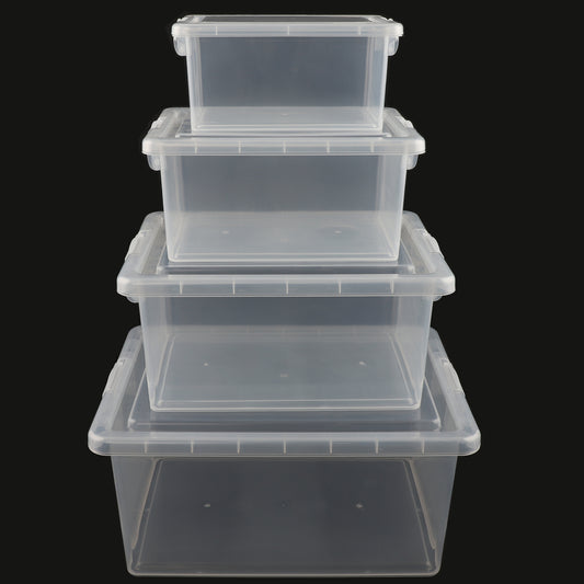BestHome Transparent Storage Box 4 PC Set