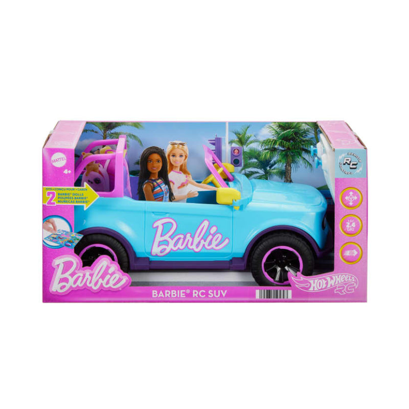 Hot Wheels Barbie RC Suv & Toy Truck with Sticker