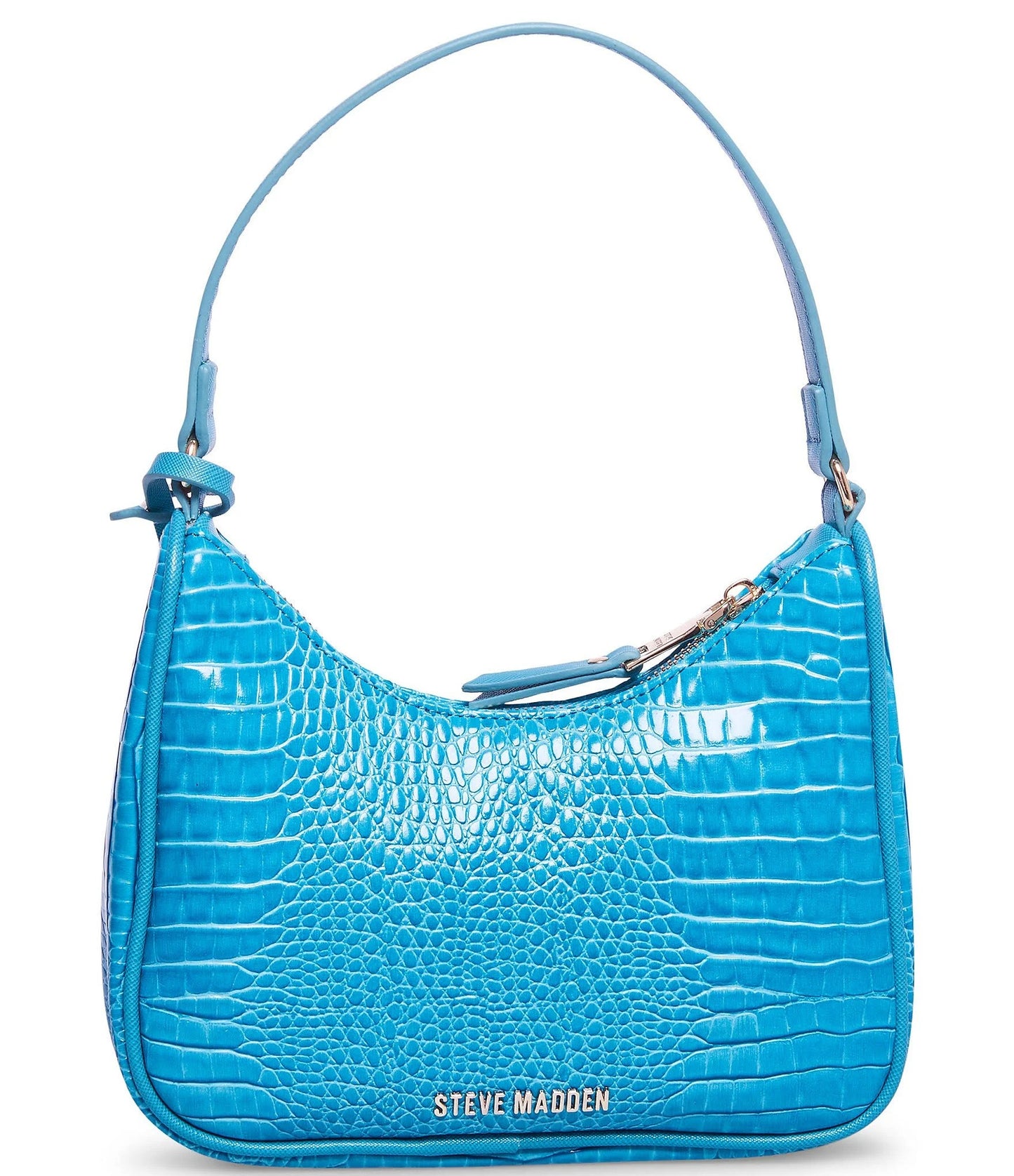 Steve Madden BJanine Blue Croco Shoulder Bag