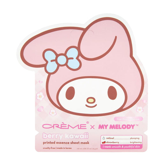 The CrÃ¨me Shop X My Melody Berry Kawaii Printed Essence Sheet Mask Set (3 Pieces)