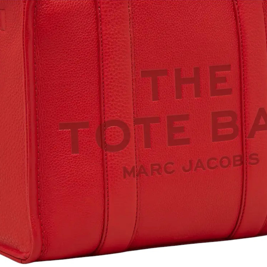 Marc Jacobs The Leather Medium Tote Bag - True Red