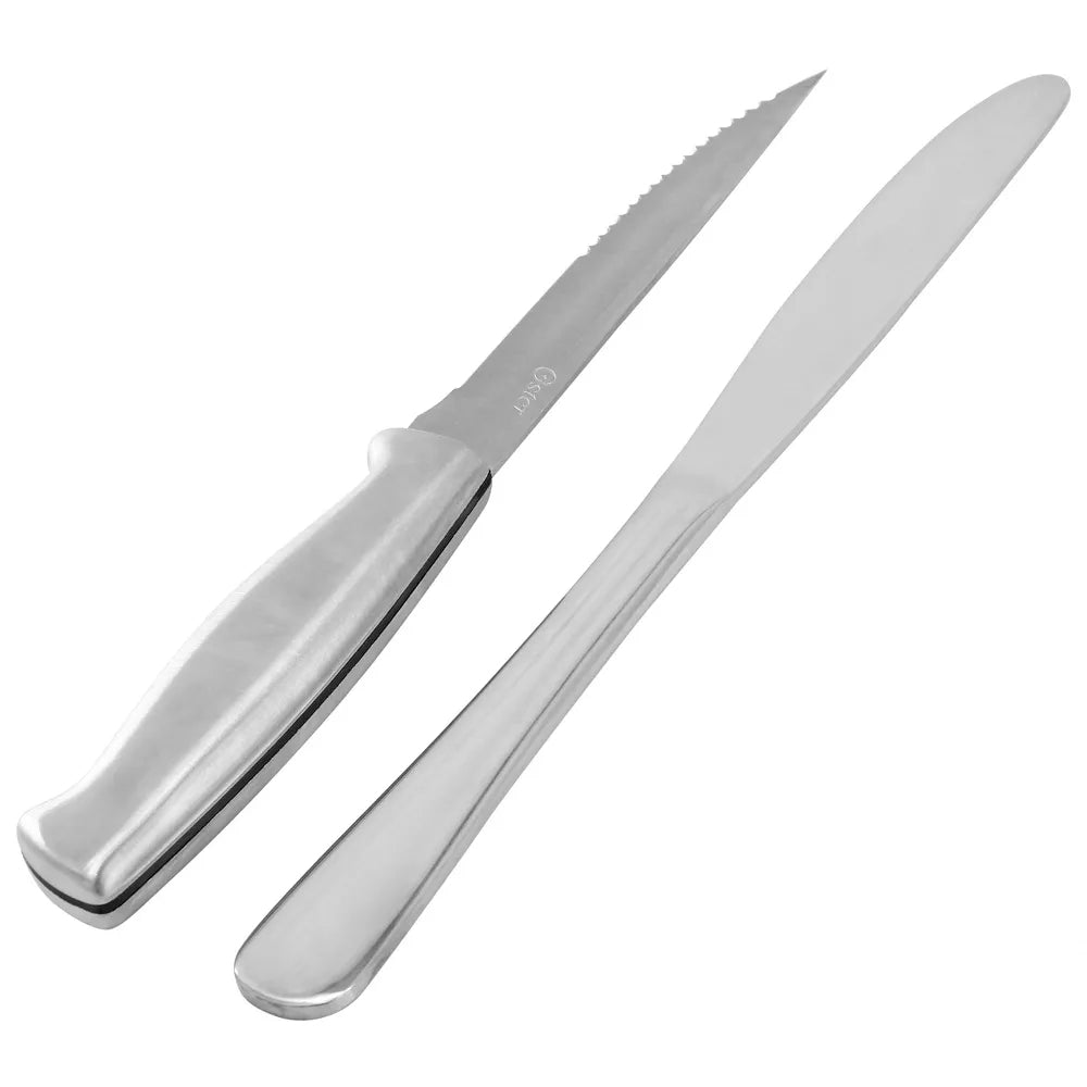 Oster 82964.2 Macmillan Flatware Set with Steak Knives (20-Pieces) - Silver