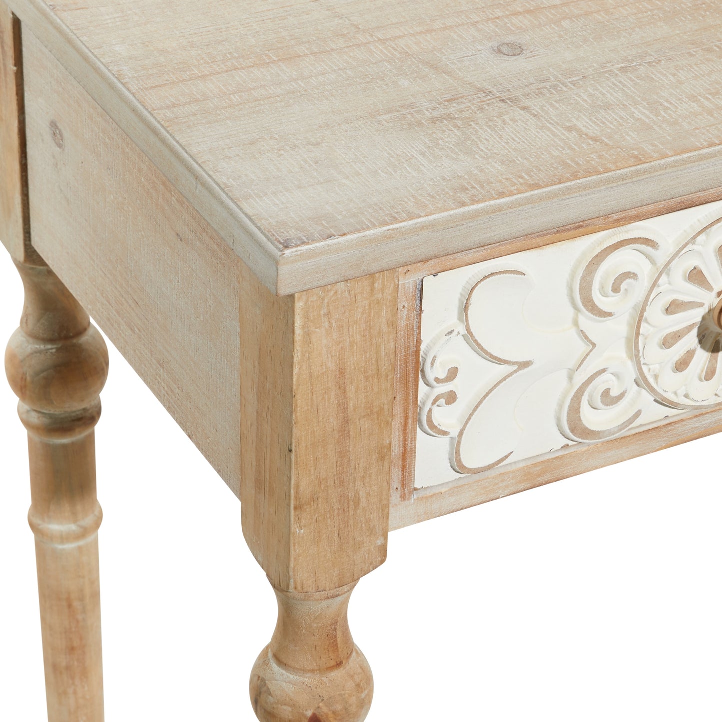 Wood Farmhouse Console Table by UMA Enterprises