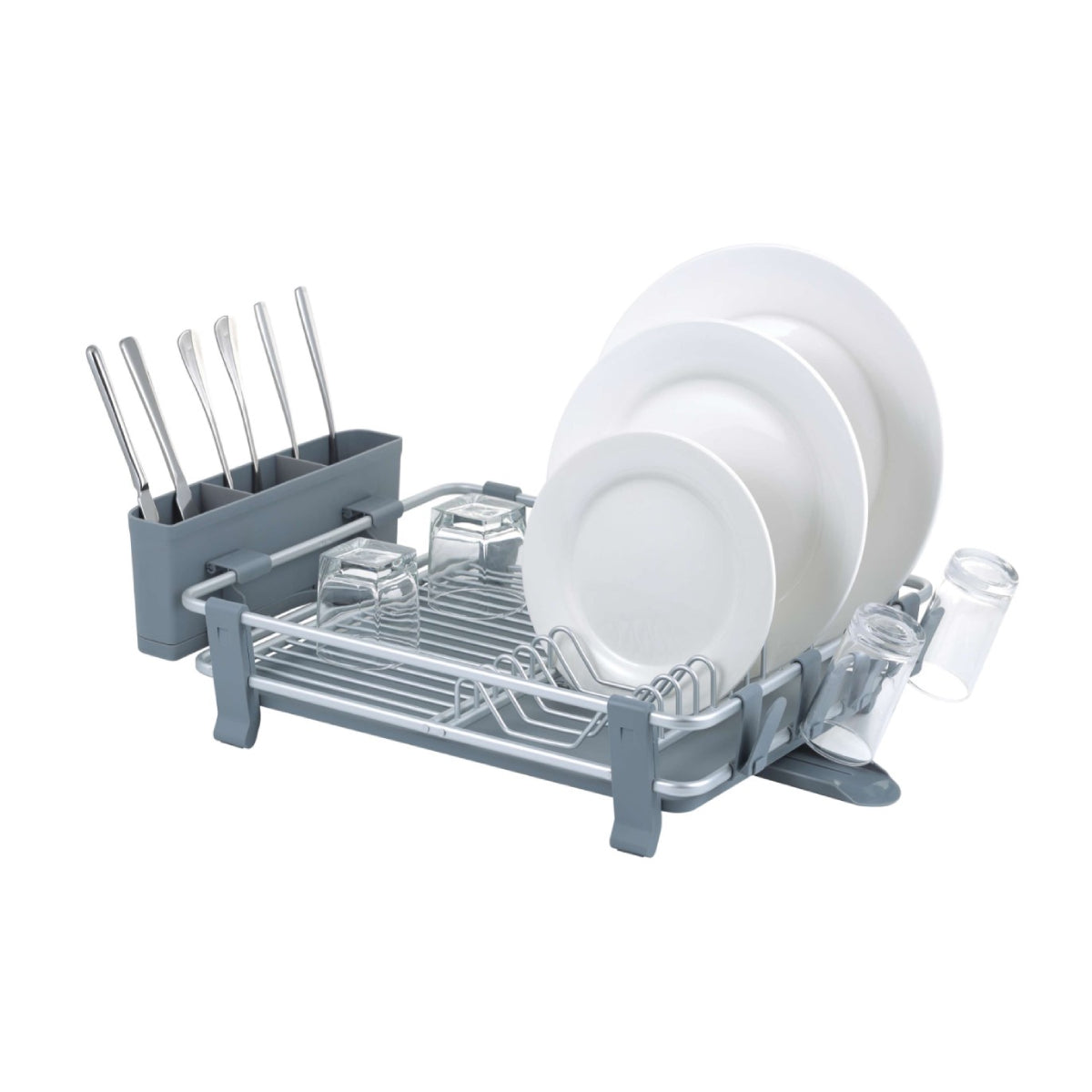 Conceptos básicos de electrodomésticos: escurridor de platos de un solo nivel de aluminio Modder