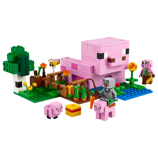 LEGO Minecraft The Baby Pig House Building Toy Set (238-Pieces)