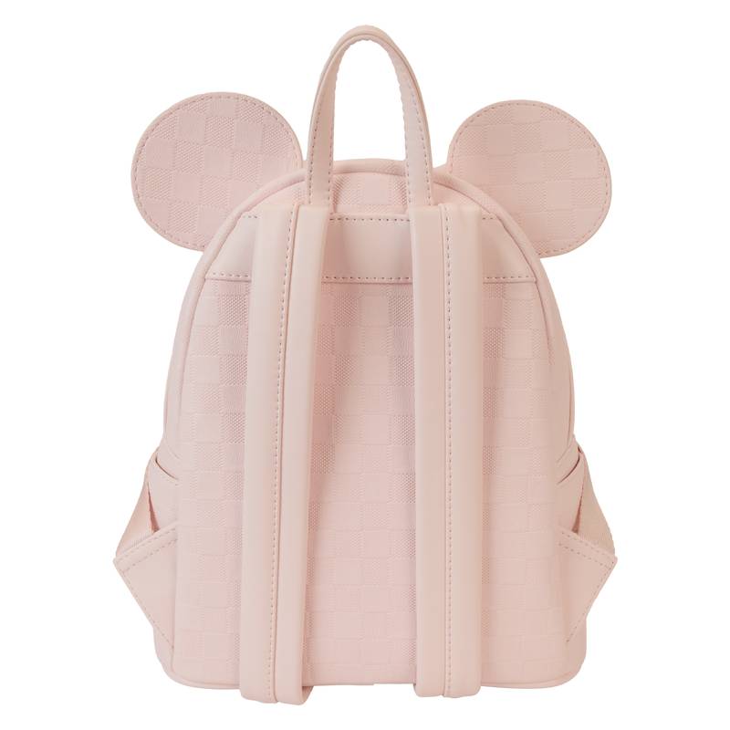 Disney Minnie Mouse Checkered Texture Mini Backpack - Pink