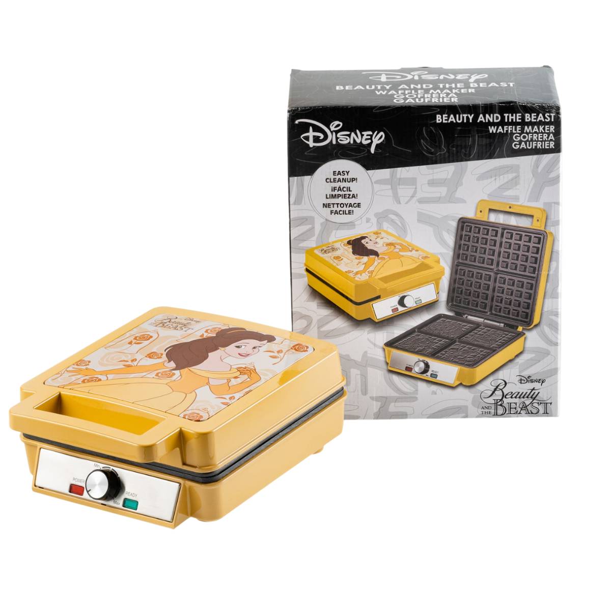 Uncanny Brands WM5/DIP/PR2 Disney Beauty and the Beast Deluxe Waffler - Orange