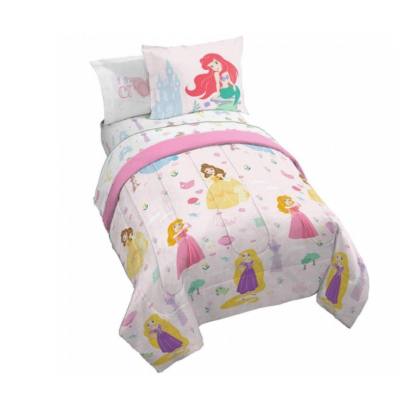 Disney Princess 3 Piece Twin Comforter Set