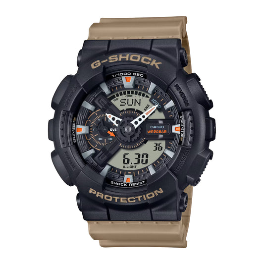 Casio G-Shock Steampunk Men's 51.2mm Beige Strap Watch - Black Dial