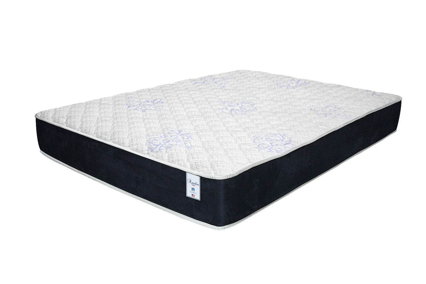 SilverRest Amelia Firm Queen Size Mattress - White/Blue