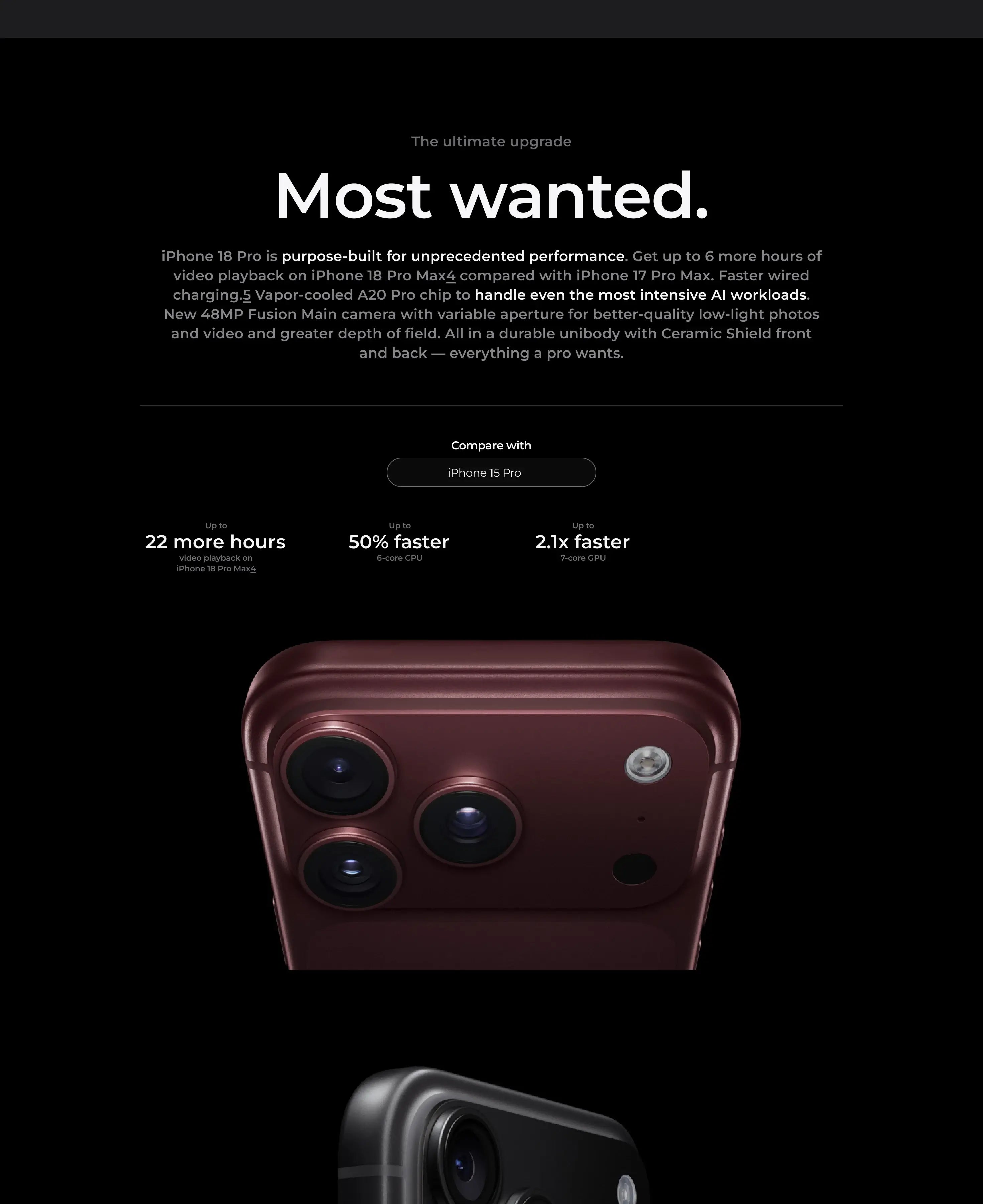 Most wanted. iPhone 18 Pro colors and design