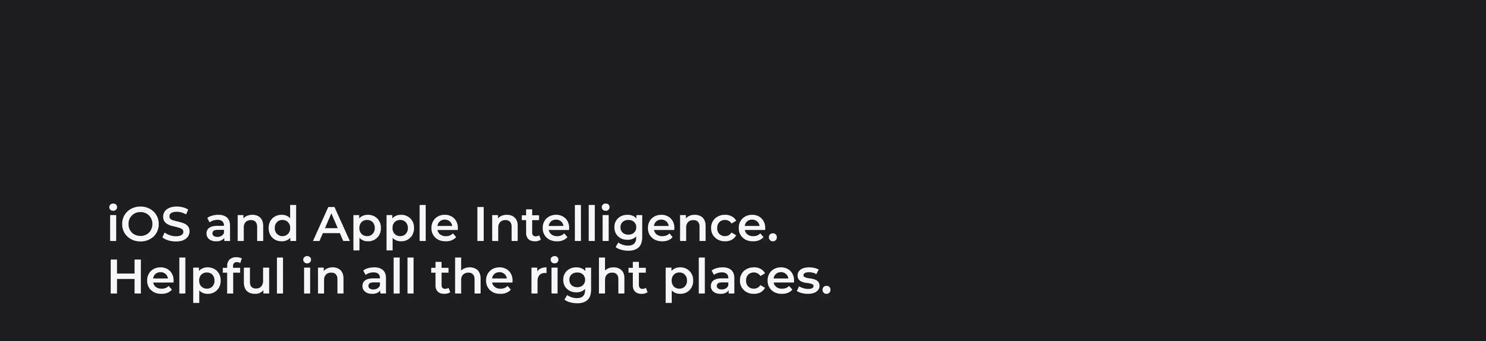 iOS and Apple Intelligence