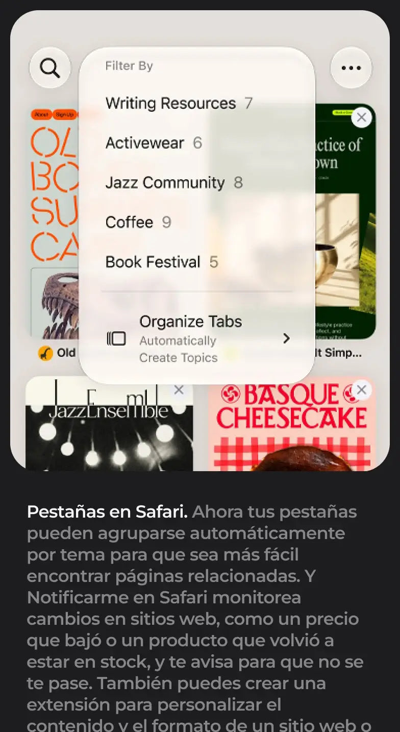 Funciones de iOS y Apple Intelligence — 6