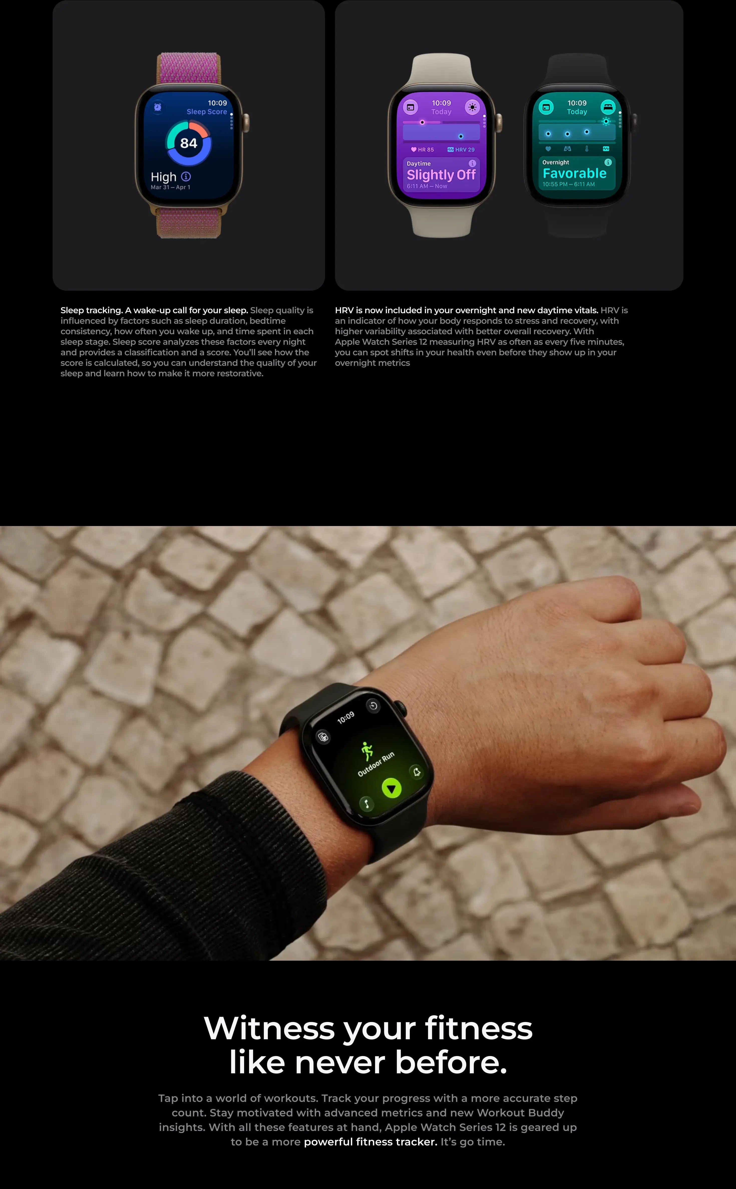 Apple Watch fitness and workout features