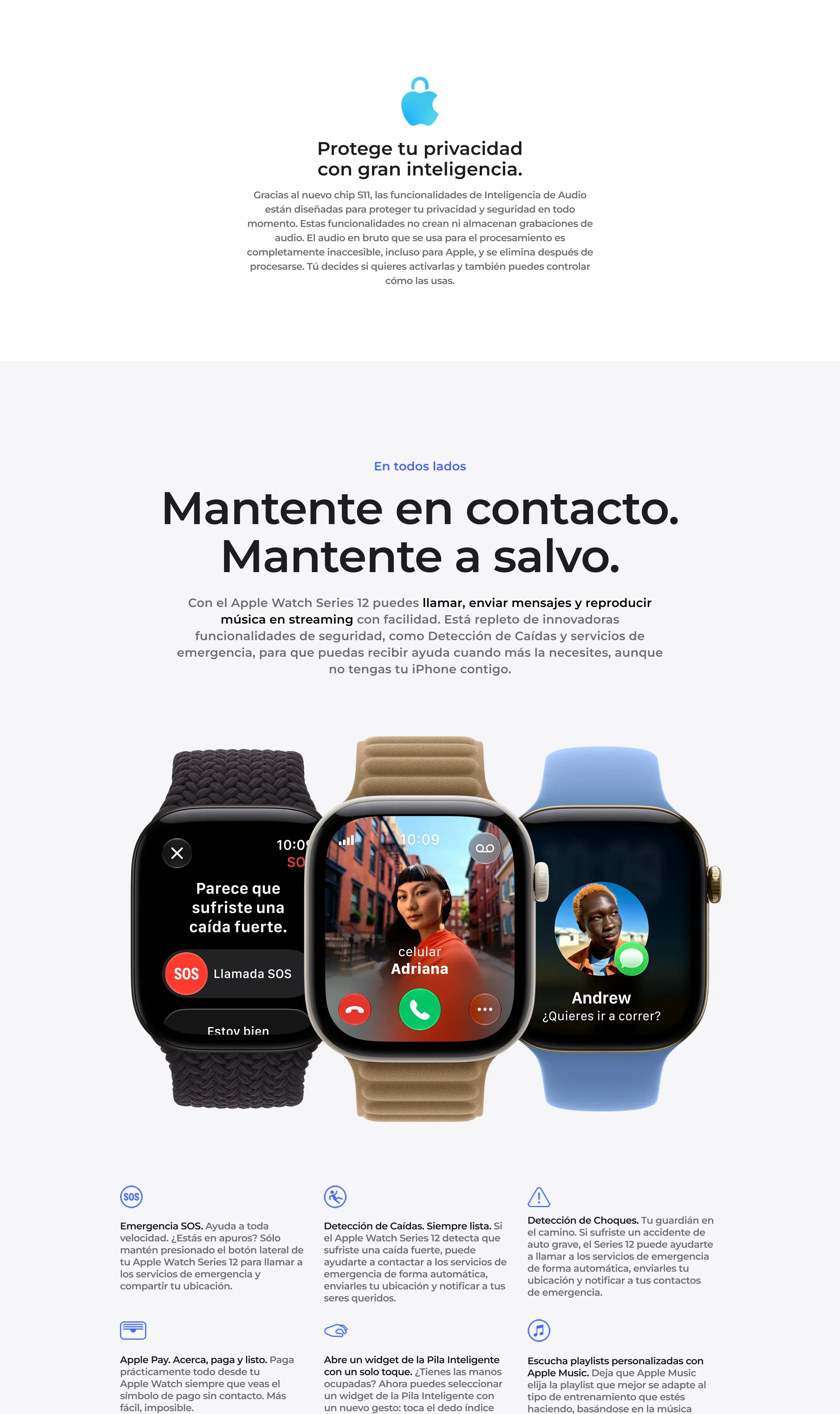 Privacidad, Apple Watch en Curacao con AT&T o Verizon, sigue explorando