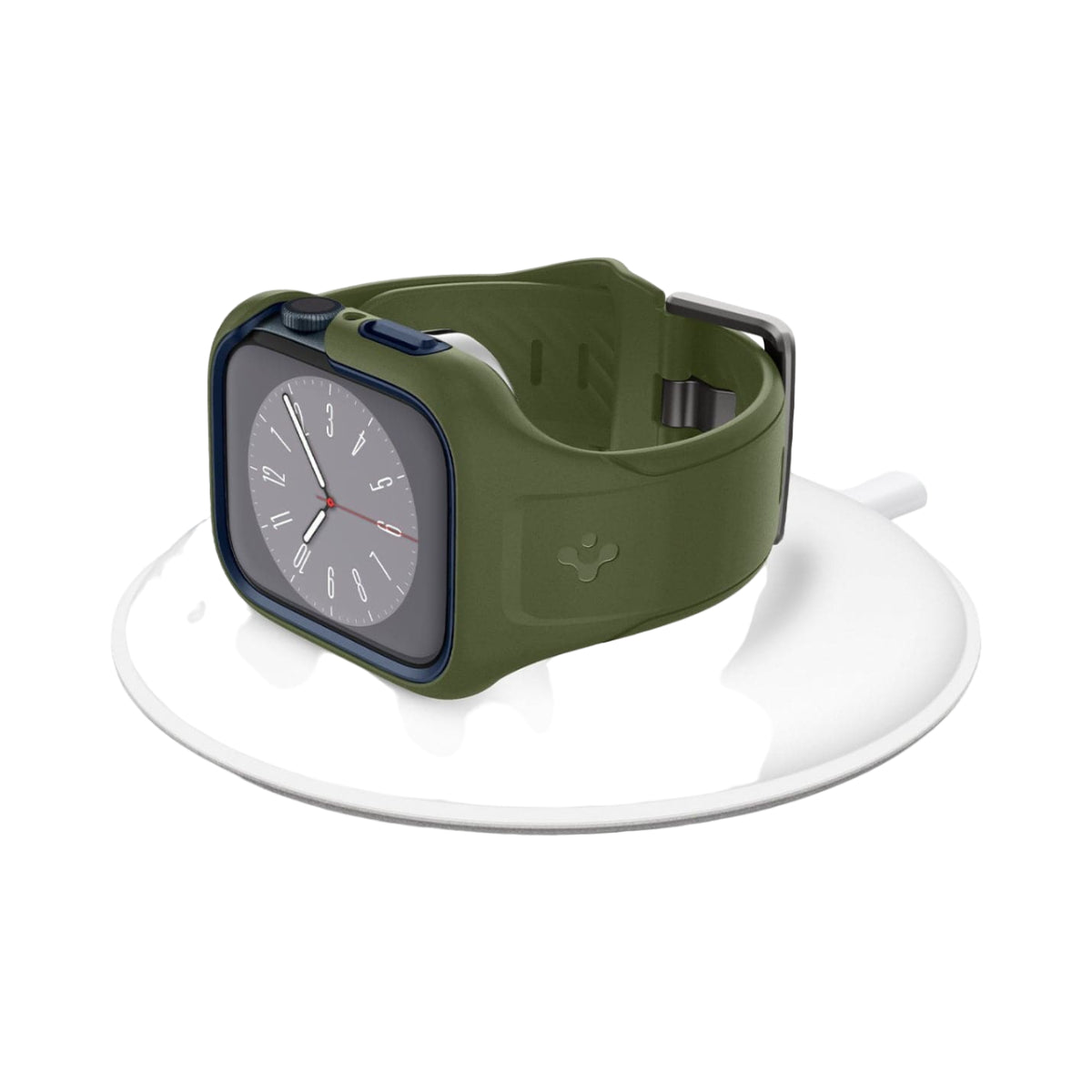 Estuche y correa Spigen Liquid Air Pro para Apple Watch Series 7/8 (45 mm) - Verde musgo