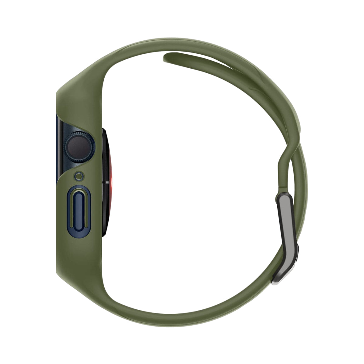 Spigen Liquid Air Pro Case and Band for Apple Watch Series 7 / 8 (45mm) - Moss Green