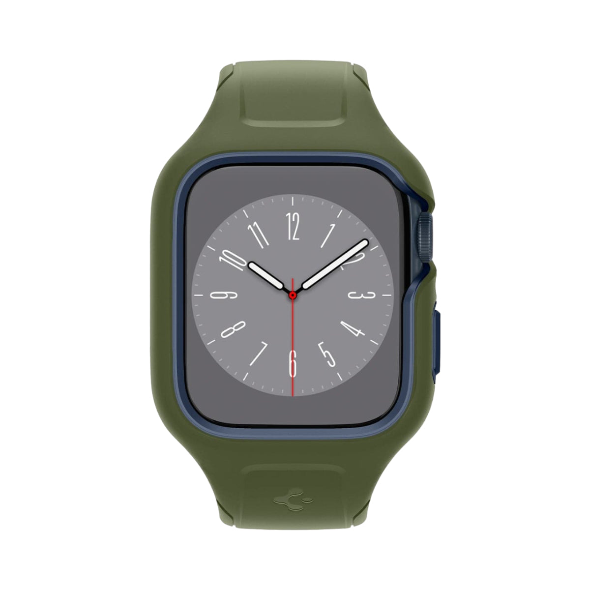 Spigen Liquid Air Pro Case and Band for Apple Watch Series 7 / 8 (45mm) - Moss Green