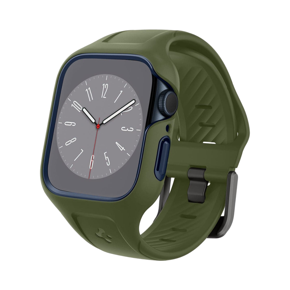 Spigen Liquid Air Pro Case and Band for Apple Watch Series 7 / 8 (45mm) - Moss Green