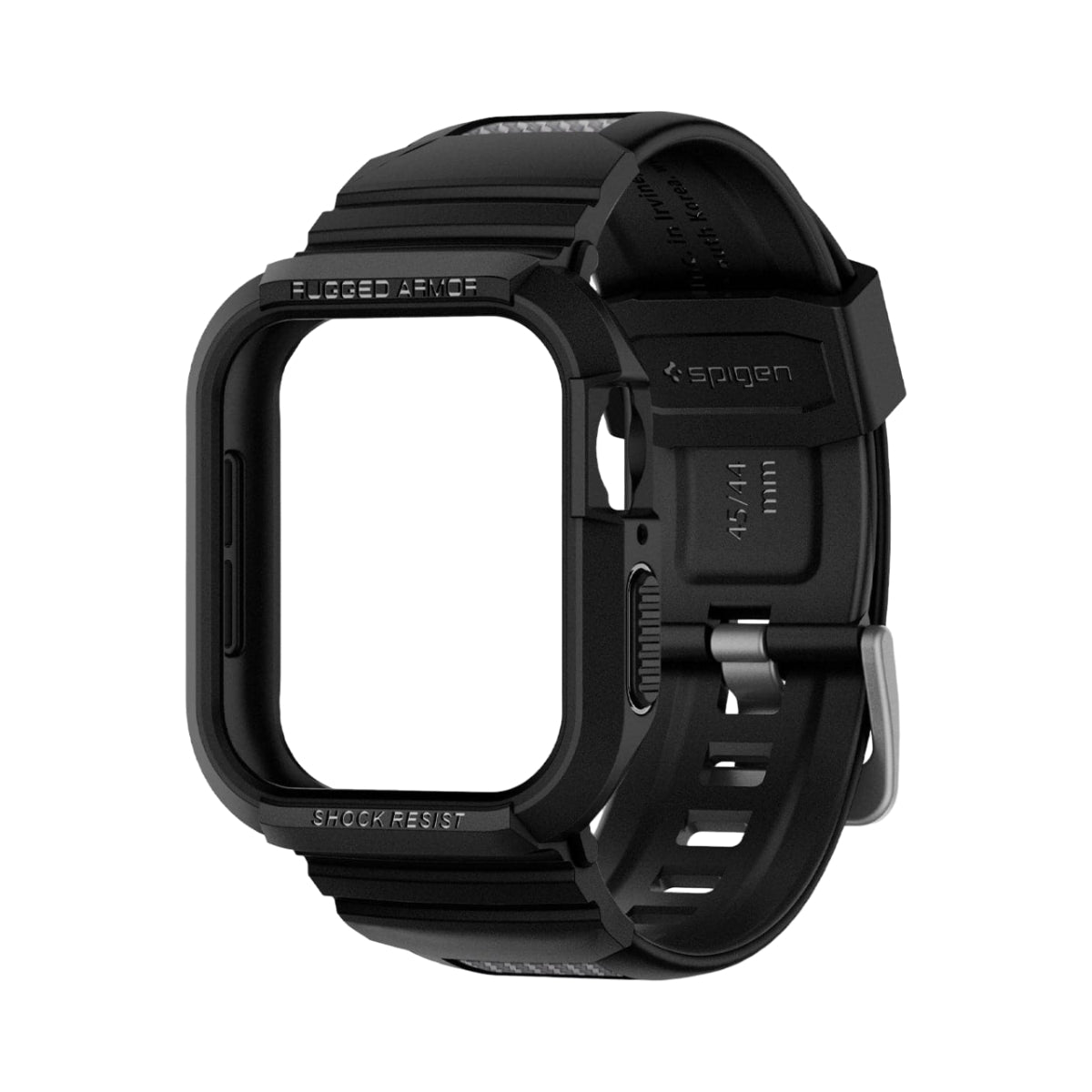 Estuche y correa Spigen Rugged Armor Pro para Apple Watch Series 7/8 (45 mm), color negro