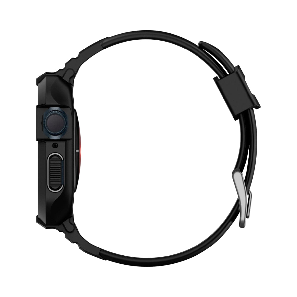 Estuche y correa Spigen Rugged Armor Pro para Apple Watch Series 7/8 (45 mm), color negro