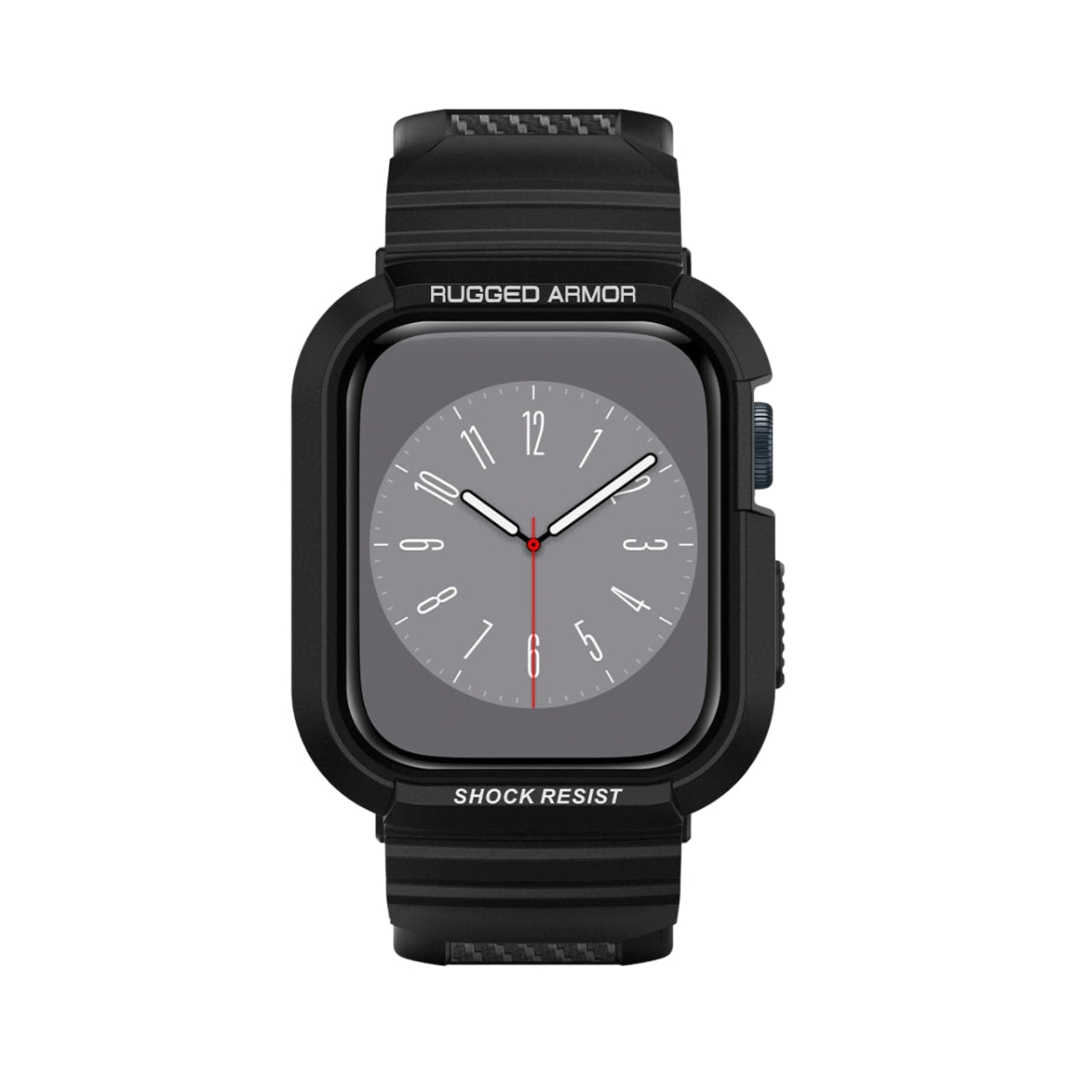 Estuche y correa Spigen Rugged Armor Pro para Apple Watch Series 7/8 (45 mm), color negro