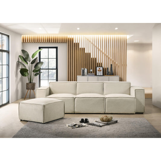 Sofá modular de 4 piezas de Best Home, color beige